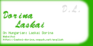 dorina laskai business card